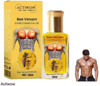 ACTIWOW Bee Venom Gynecomastia Oil For Foam Rolling Muscle Warmth(30 ml)