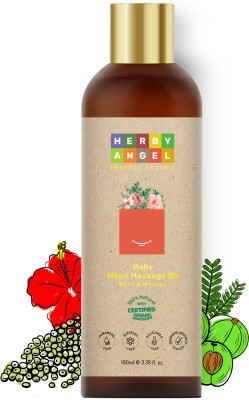 HERBY ANGEL Baby Head Massage Oil With Methi & Hibiscus Promotes Hair Growth(100 ml)