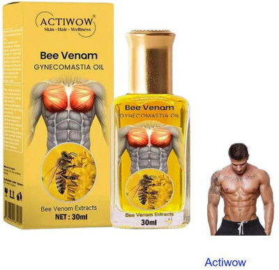 ACTIWOW Bee Venom Gynecomastia Oil For Elliptical Session Recovery(30 ml)