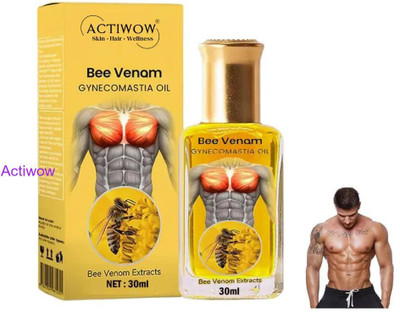 ACTIWOW Bee Venom Gynecomastia Oil For Arms and Biceps Warm Relief(30 ml)