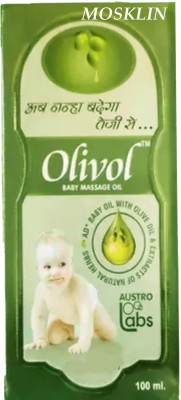 MOSKLIN AUSTRO OLIVOL BABY OIL FOR BABY MASSSAGE PACK OF - 100ml x 1(100 ml)