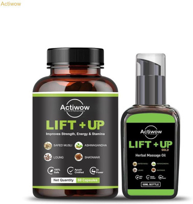 Actiwow Lift Up Oil & Capsule with Kaunch & Safed Musli for Men(110 ml)