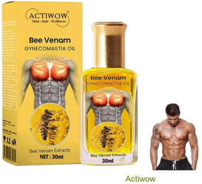 ACTIWOW Bee Venom Gynecomastia Oil For Men’s Relief Ritual(30 ml)