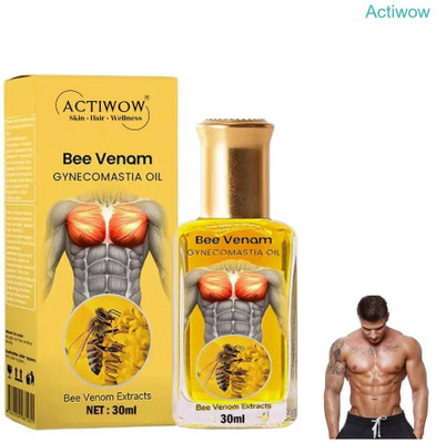 ACTIWOW Bee Venom Gynecomastia Oil For Pre-Hike Joint Support(30 ml)