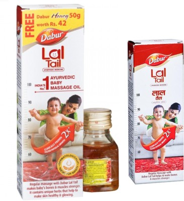 Dabur Lal Tail 100ml+50ml (Free Honey 50 g) Pack Of 3 item(200 ml)