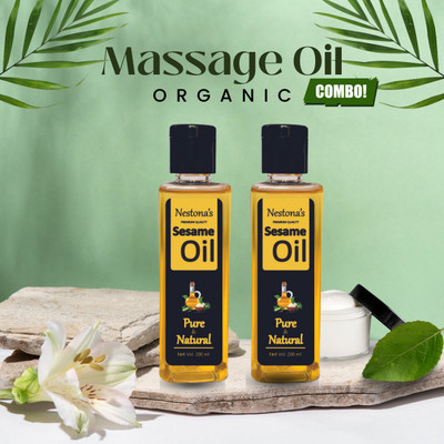 nestona Massage Oil 100 ml X 2 (Combo Pack)(100 ml)