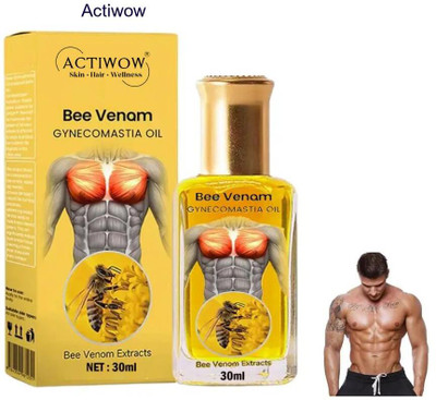 ACTIWOW Bee Venom Gynecomastia Oil For Resistance Band Recovery(30 ml)