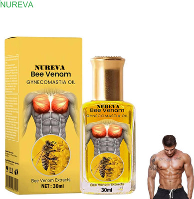 nureva Bee Venom Oil for Gynecomastia Fat Reduction & Chest Firming(30 ml)