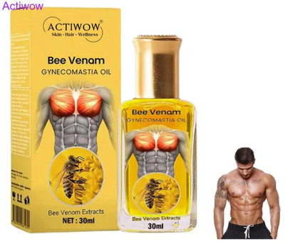 ACTIWOW Bee Venom Gynecomastia Oil For Gym Day Recovery(30 ml)