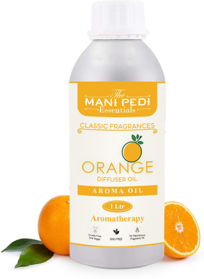 The Mani Pedi Essentials Orange Diffuser Oil | Uplifting Citrus Aroma for Stress Relief & Aromatherapy(1000 ml)