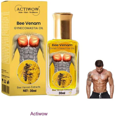 ACTIWOW Bee Venom Gynecomastia Oil For Group Training Recovery Aid(30 ml)