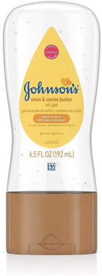 JOHNSON'S Baby Oil Gel Shea and Cocoa Butter 6.5 fl oz(192 ml)