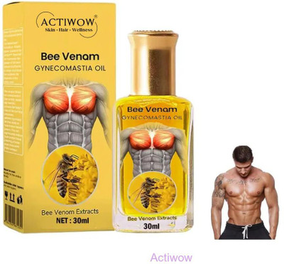 ACTIWOW Bee Venom Gynecomastia Oil For Weight Bench Session Ease(30 ml)