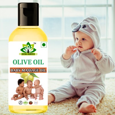 Aura Kriya Extra Light Virgin Olive Oil (Jaitun Tel) Massage Oil for baby body, face, Hair(100 ml)