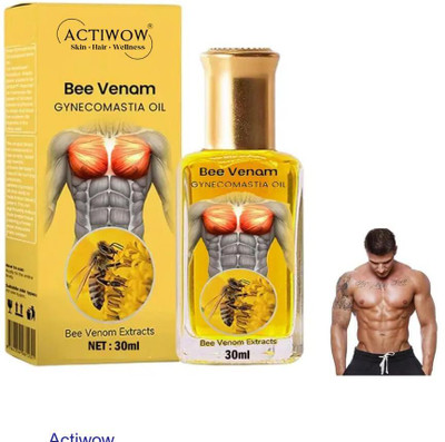 ACTIWOW Bee Venom Gynecomastia Oil For Home Workout Routine Relief(30 ml)