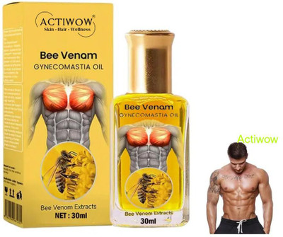 ACTIWOW Bee Venom Gynecomastia Oil For Total Body Warm Relief(30 ml)