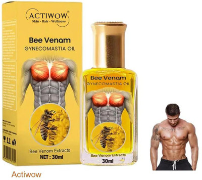 ACTIWOW Bee Venom Gynecomastia Oil For Sled Push Recovery(30 ml)