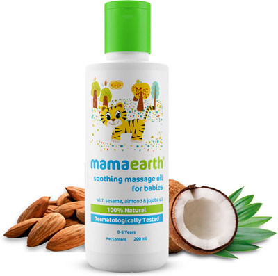 Mamaearth Soothing Baby Massage Oil, with Sesame, Almond & Jojoba Oil(200 ml)