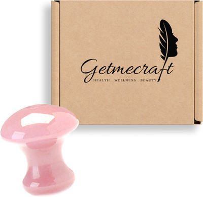 Getmecraft Rose Quartz Mushroom Gua Sha Pack Of 2 Rose Quartz Mushroom Gua Sha - Facial Guasha Set - Guasha Scraping Massage Tool – Rose Quartz Gua Sha Board - Gua Sha Face Set Massager(Pink)