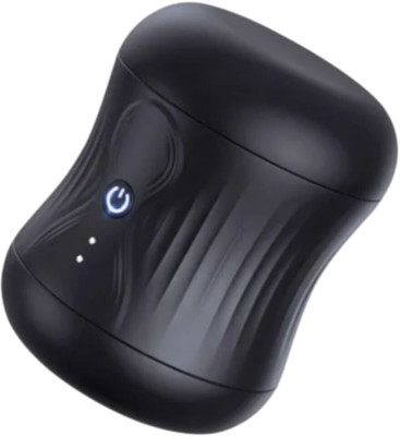 VOREX Men's Electric Auto Vib Stress Relief Relaxation Stroker Premium Silicone Full Body Waterproof Massager(Black)