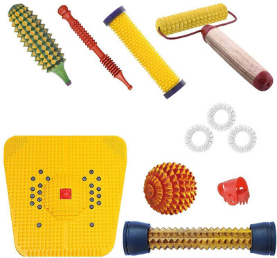 YKID massager-155 ACUPRESSURE KIT ALL IN ONE WITH POWEER MAT ACUPUNCTURE KIT Massager(Multicolor)