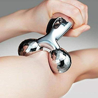 PARCANOFIT 3D Massager Body Massager / 360 Rotate Roller Face Skin Tightening Wrinkle Remover Massager(Silver)