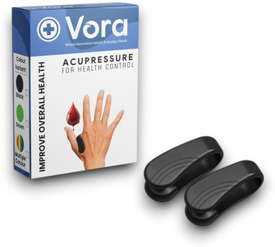 Vora Pressure Point Clip for Health Control -| Set 2 | Stress & Sugar Management Tool Pressure Point Clip for Health Control - Set of 2| Sugar Management Tool Massager(Black)