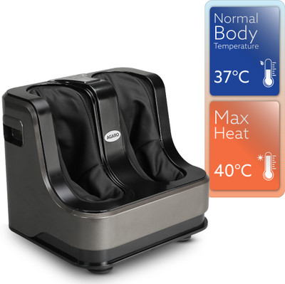 AGARO 33505 Rejoice Leg Massager, Pain Relief of Foot, Calf & Leg with Heat & Vibration Massager(Grey)