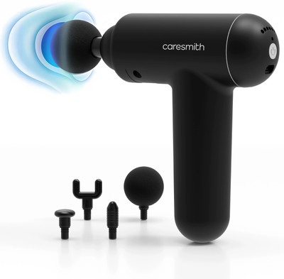 caresmith CS356 Charge Boost Massage Gun | Deep Tissue Machine For Pain Relief Massager(Jet Black)