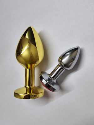 purvish Golden Plug Massager Medium Size and Silver Plug Massager Small S ize for Relaxation and two Set of size for Compatibility Massager(Multicolor)