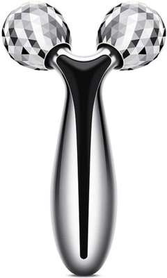 IVAR 3D Y Shape Aluminium Microcurrent Face Platinum Roller Massager 3D Y Shape Aluminium Microcurrent Face Platinum Roller Massager Massager(Silver)