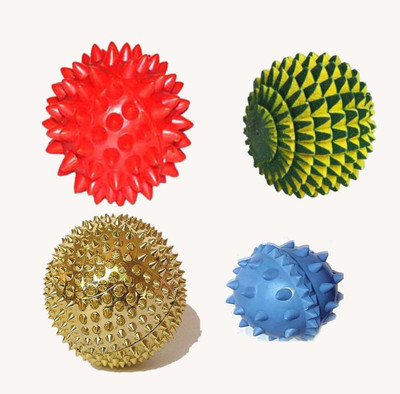 ANCS 6059 ANCS Acupressure Ball Combo Kit Hand Exerciser wooden and plastic Massager(blue/Red)