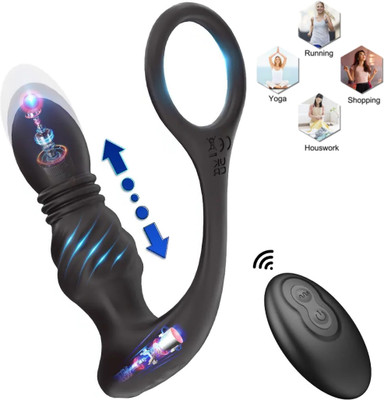 purvish 2 in 1 Wireless Remote Control 10 Mode Vibration, Massager Waterproof, Electric, Rechargeable, Long Battery Life, Massager(Black_Remote)