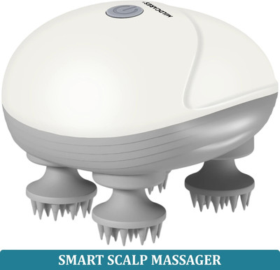 MildCares Rechargeable Scalp Massager | 4 Rotating Nodes | For Hair Growth & Stress Relief