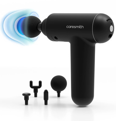 caresmith CS356 Charge Boost Massage Gun | Deep Tissue Machine For Pain Relief Massager(Jet Black)