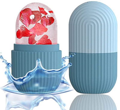 Akp FACE-1 Facial Ice Roller For Glowing & Tighten Skin Reusable Silicone Ice Roller Massager(Purple)