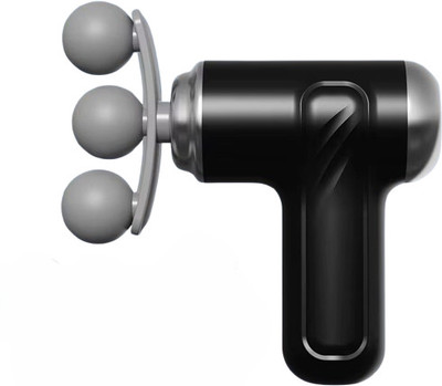 SOBO 3 Head Mini Massage Gun for Full Body Pain Relief, 9 Massage Heads, 6 Speed, 3 Times More Powerful, Percussion Full Body Massager, Massage Machine Gun Massager(Black)