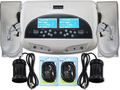 ACUPRESSUREMART Dual Detox Foot SPA Machine Toxin remove machine Professional Spa Ionic With 2 Pcs Arrays - 2 Belts - 2 Tens Pad - 2 Wristband Massager(White)