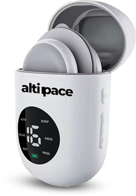 Alti Pace Wireless TENS Massager for Pain Relief & Muscle Relaxation | Rechargeable Tens Machine with 6 Modes, 16 Intensity Levels & 2 Pads Massager(White)