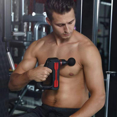SOBO Body Massager Machine Pain Relief Massage Gun, Powerful Battery, 32 Speed, 8 Massage Heads, Pain Relief Massager, Percussion Massage Machine Gun Massager(Red & Black)