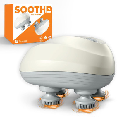 Flexnest Soothe Scalp Massager 96 Silicon Kneading Points Scalp, Body & Head Massager for Hair Growth Massager(White, Grey)