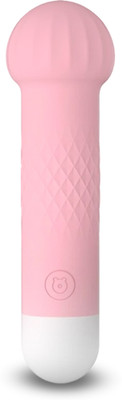 NAUGHTY NIGHTS Personal Body Massager for Women -Mini Mushroom Massager, 10 Vibration Modes, USB Rechargeable, Handheld for Back, Neck, Pain Relief & Relaxation Vibrating Massager(Light_Pink)