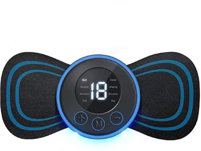 BSRENTERPRISEZ Mini Butterfly EMS Body Massager - 8 Mini Neck Portable Massager, Reusable EMS Bioelectric Acupoints Massager Massager(Multicolor)