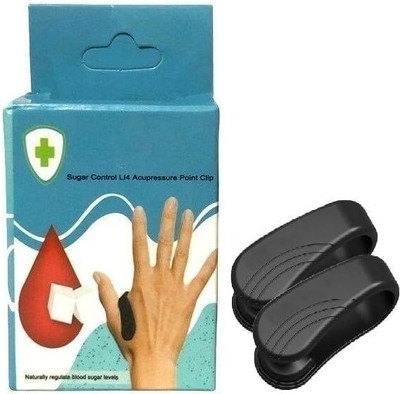 Navyamall Pack of 2 Sugar Control Acupressure Clip for Diabetics Sugar Control LI4 Acupressure Point Clip Headache Relief Products Migraine &Tension Relief (PACK2) Massager(Multicolor)