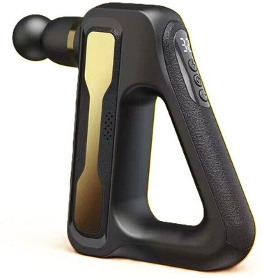 SOBO Portable Gun Massager for Full Body Deep Tissue Pain Relief, 8 Massage Heads, 32 Speed, Pain Relief Massager, Powerful Battery, Percussion Massage Machine Gun Massager(Yellow & Black)