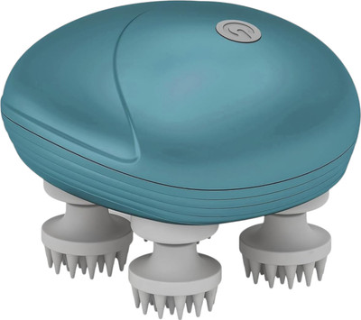 FINARO Electric Head,Scalp Massager Rechargeable Head Kneading Massage Machine 3 Speed Mode Handheld.Portable,Scalp Scratcher Body Massager for Hair Growth Multicolor Massager(Green)