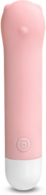 NAUGHTY NIGHTS GUMMY BEAR Mini Massager | 10 Modes Personal Massager | Handheld Electric Massager | USB Rechargeable | Waterproof | 60 Min Run Time Massager(Powder Pink)