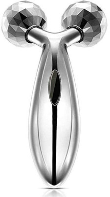 Right Traders 3D Manual Roller Massager 360 Rotate Roller Face Body Massager For Skin Lifting Massager(Silver)