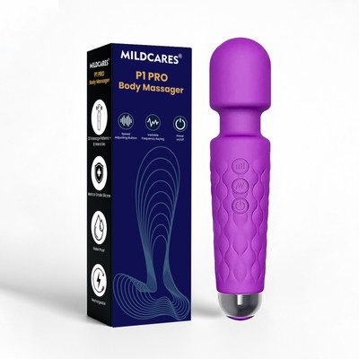 Mildcares Rechargeable P1 Pro Personal Body Massager for Women vibration | toys | 3 Speeds Modes | Wireless Vibration Wand Full Body Massage Water Resistant & Portable Massager(Purple)