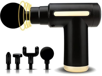 FEELTRIPT *UltraGun Deep Tissue Massage Gun – Muscle & Body Pain Relief machine for muscle pain, Battery powered for neck, shoulder, back, & foot Massager(Black)